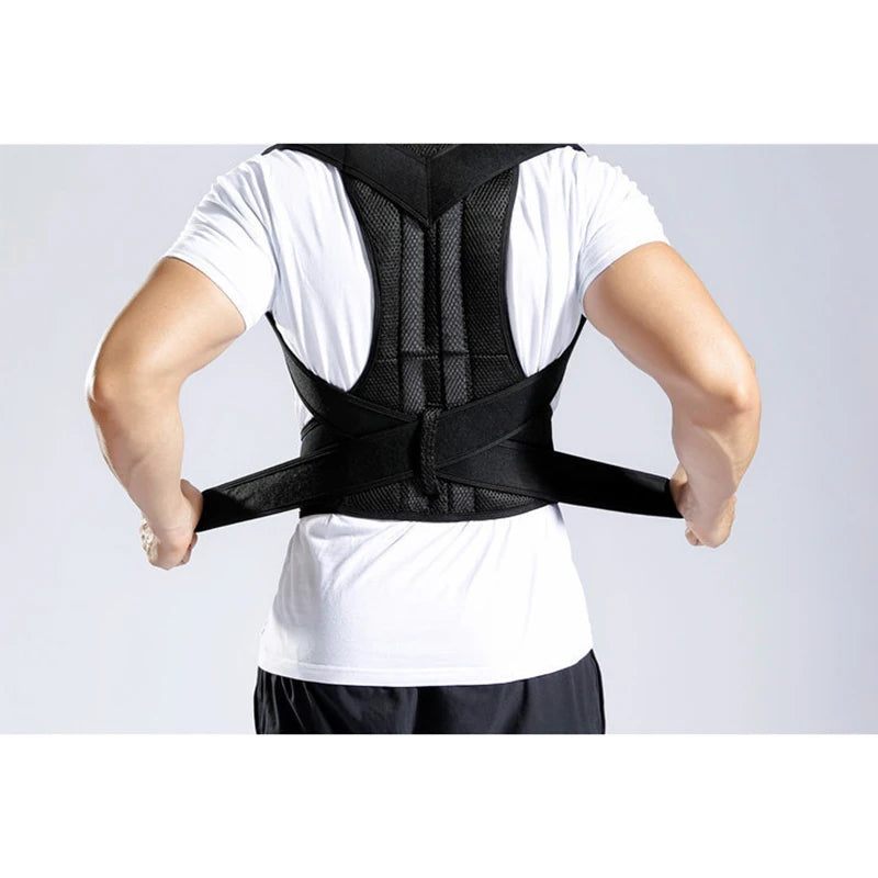 Adjustable Back Posture Corrector Belt – Shoulder, Spine & Lumbar Support Trainer