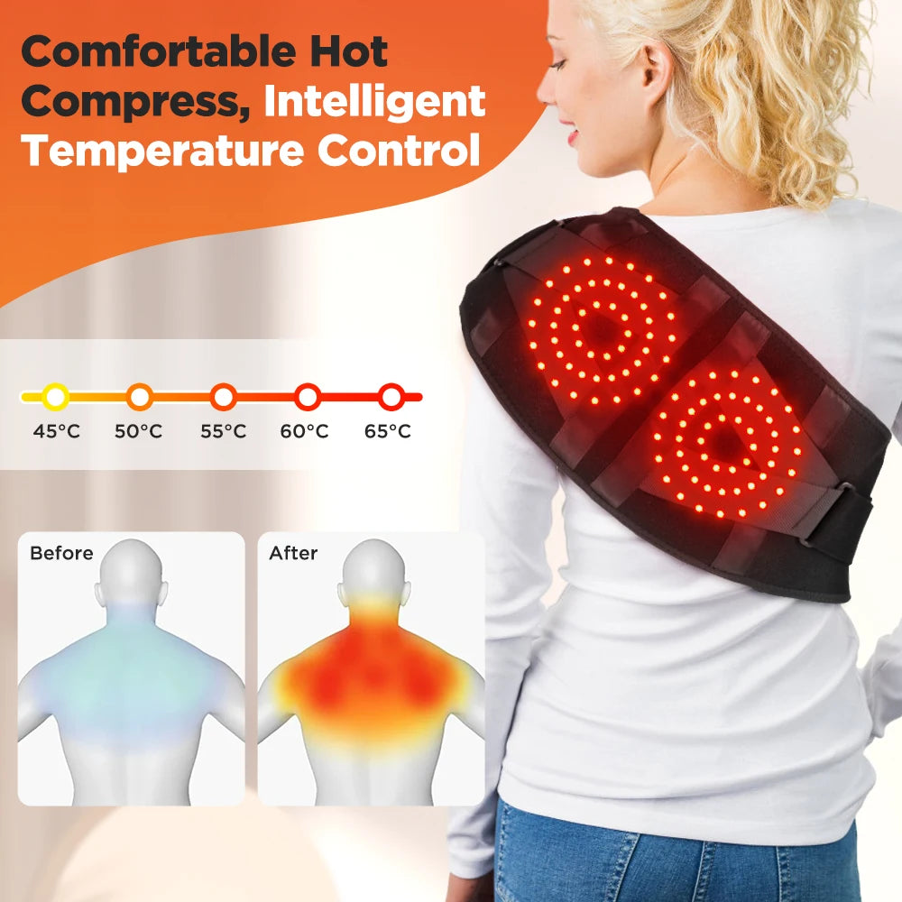 Electric Heating Waist Massager Belt – Vibration Hot Compress Lumbar Support