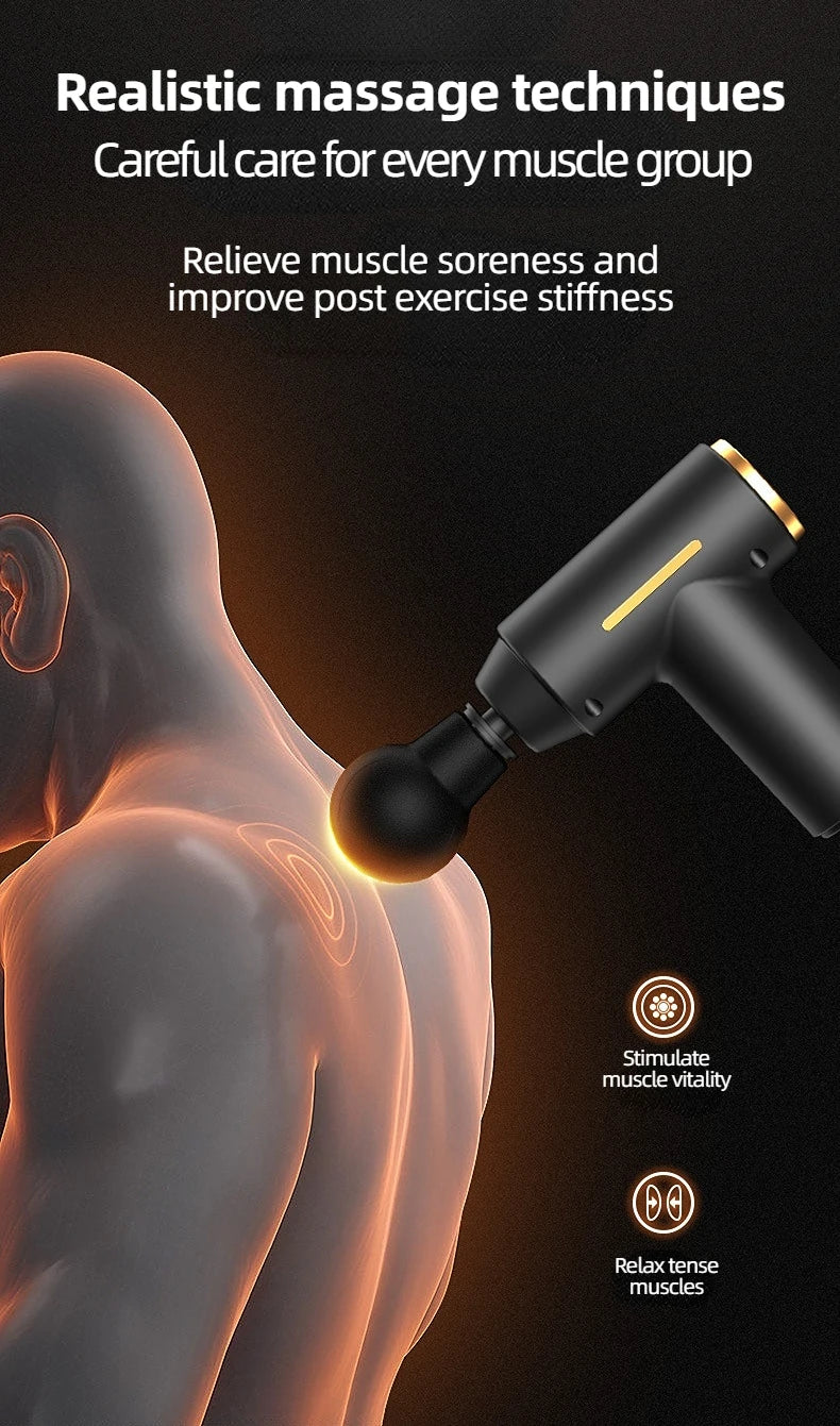 Mini Massage Gun – Portable Deep Muscle Relief for Neck, Back & Body