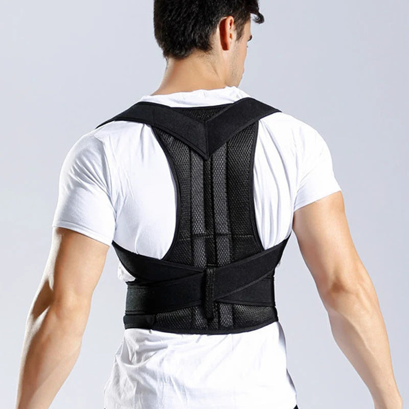 Adjustable Back Posture Corrector Belt – Shoulder, Spine & Lumbar Support Trainer