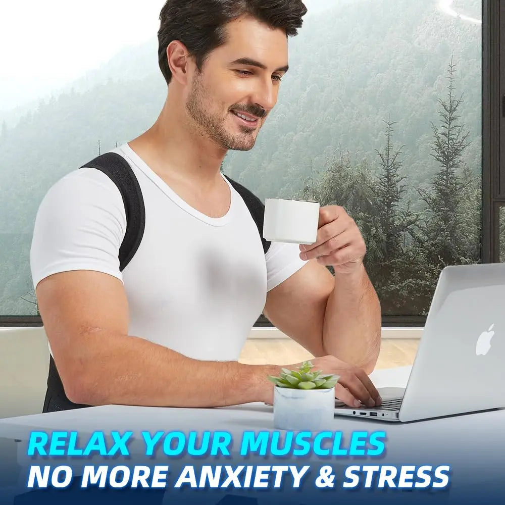 Adjustable Back Posture Corrector – Breathable Lumbar & Shoulder Support Brace