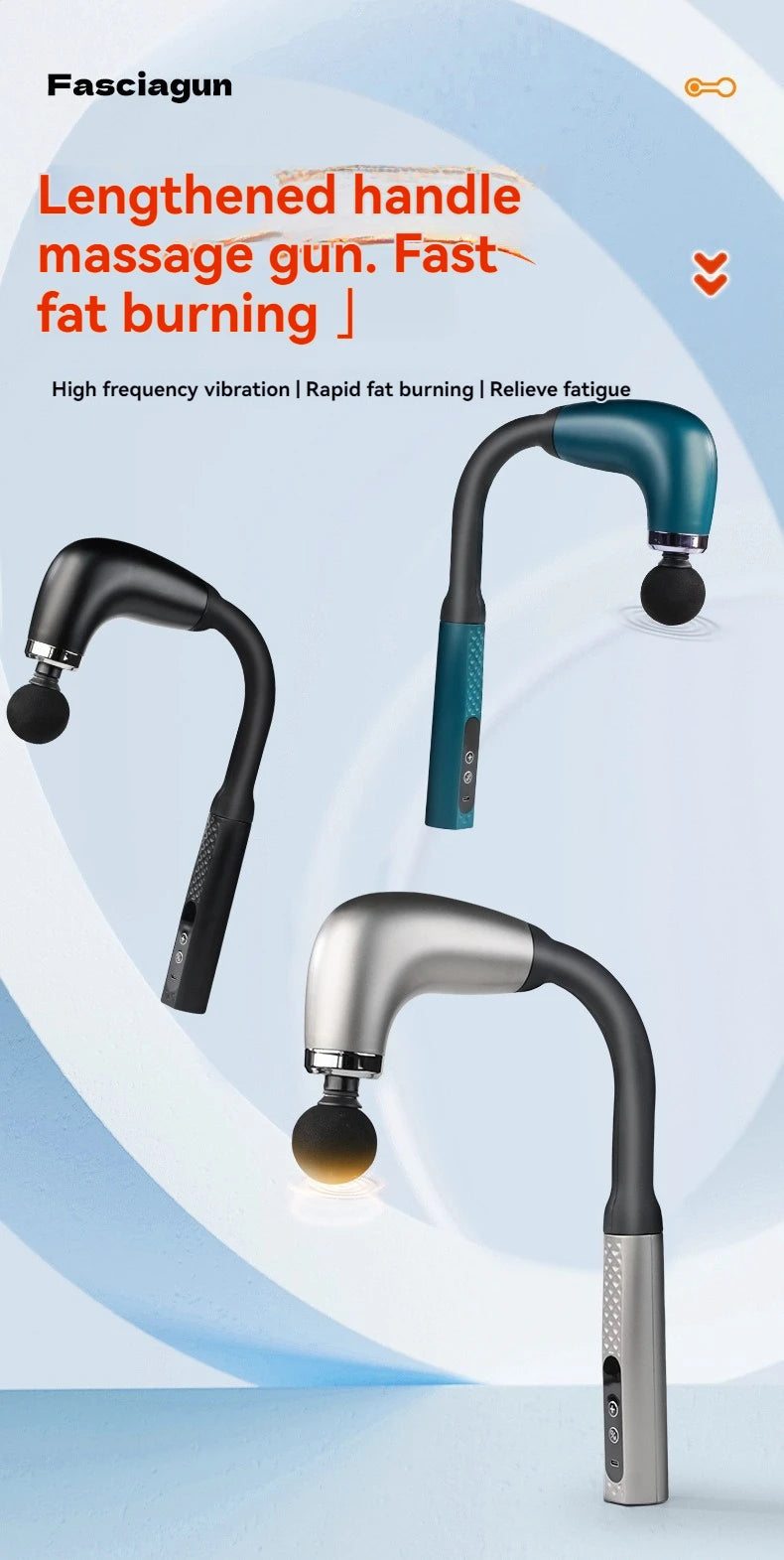 PAQIN GB-868 Massage Gun – Portable Deep Muscle Relief &amp; Full-Body Massager