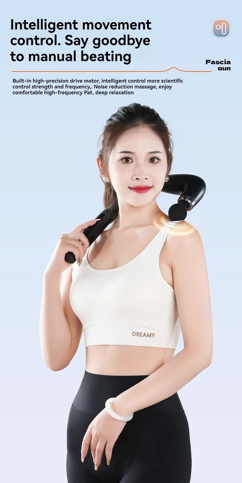 PAQIN GB-868 Massage Gun – Portable Deep Muscle Relief &amp; Full-Body Massager