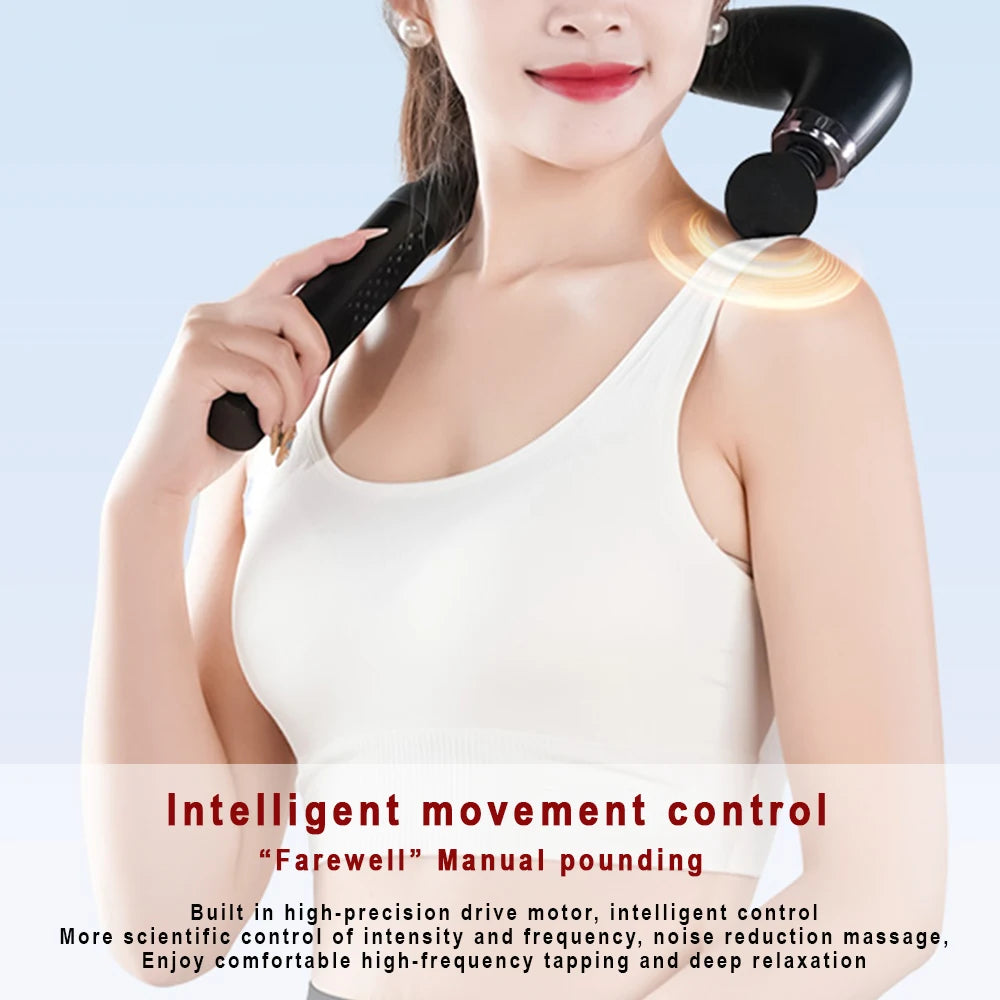 PAQIN GB-868 Massage Gun – Portable Deep Muscle Relief &amp; Full-Body Massager