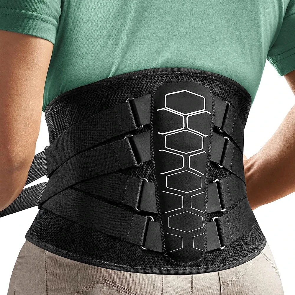 Back Brace for Lower Back Pain, Sciatica, Herniated Disc, Scoliosis, Back Support Belt with Soft Pad, Lightweight Lumbar Support