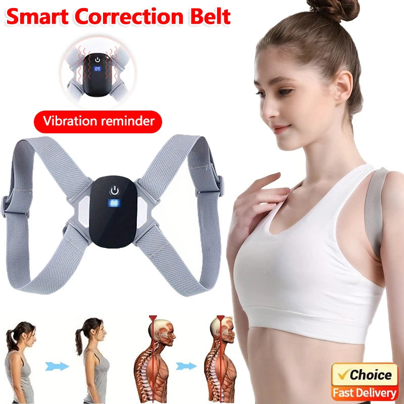 Smart Posture Corrector Belt – Invisible Back & Neck Trainer for Adults & Kids