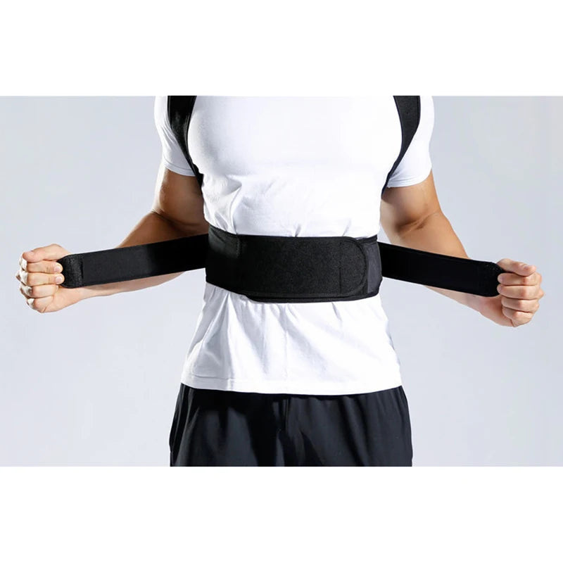 Adjustable Back Posture Corrector Belt – Shoulder, Spine & Lumbar Support Trainer