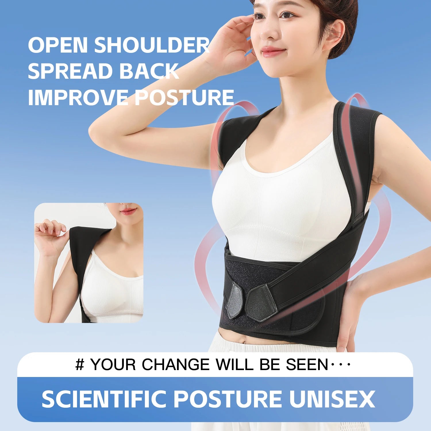 Back Support Brace – Bone Care & Posture Support for Daily Use