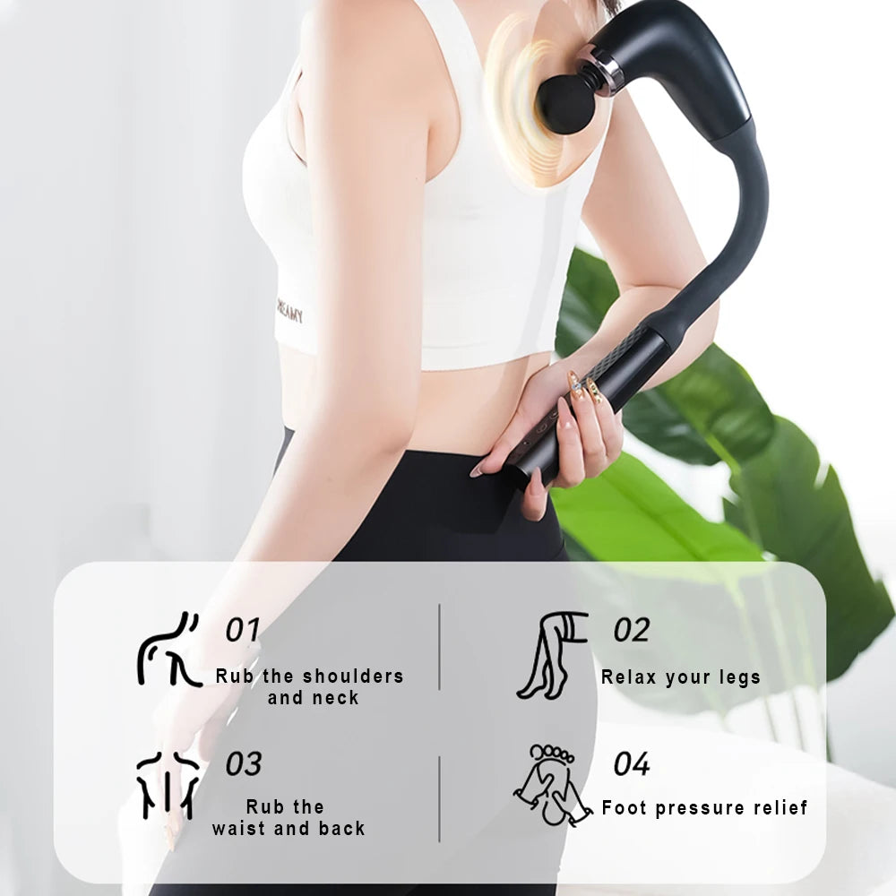 PAQIN GB-868 Massage Gun – Portable Deep Muscle Relief &amp; Full-Body Massager